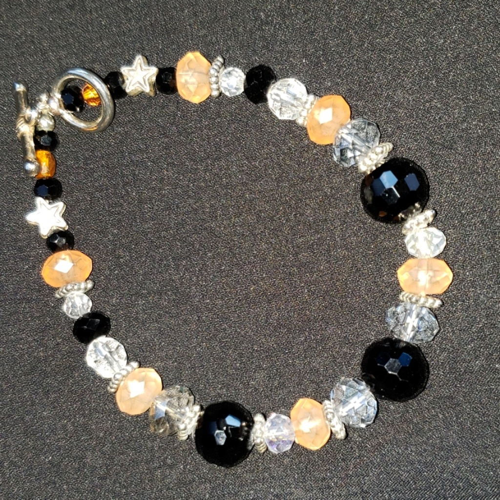 Crystal Glass Halloween Bracelet 15$